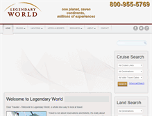 Tablet Screenshot of legendaryworld.com